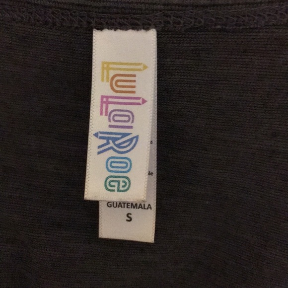 LuLaRoe gray striped t-shirt (size small) - Picture 3 of 3